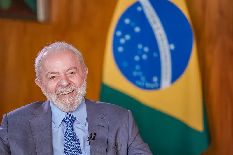 Lula durante entrevista no SBT