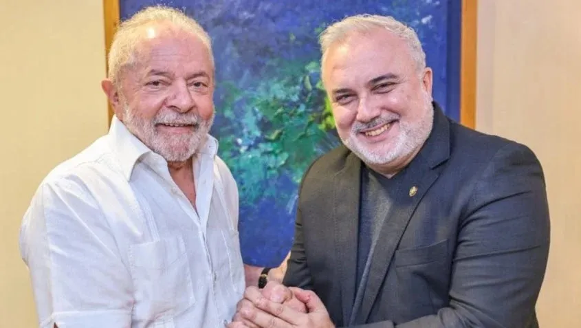 Lula (esq.) terá encontro com Jean Paul Prates (dir.)
