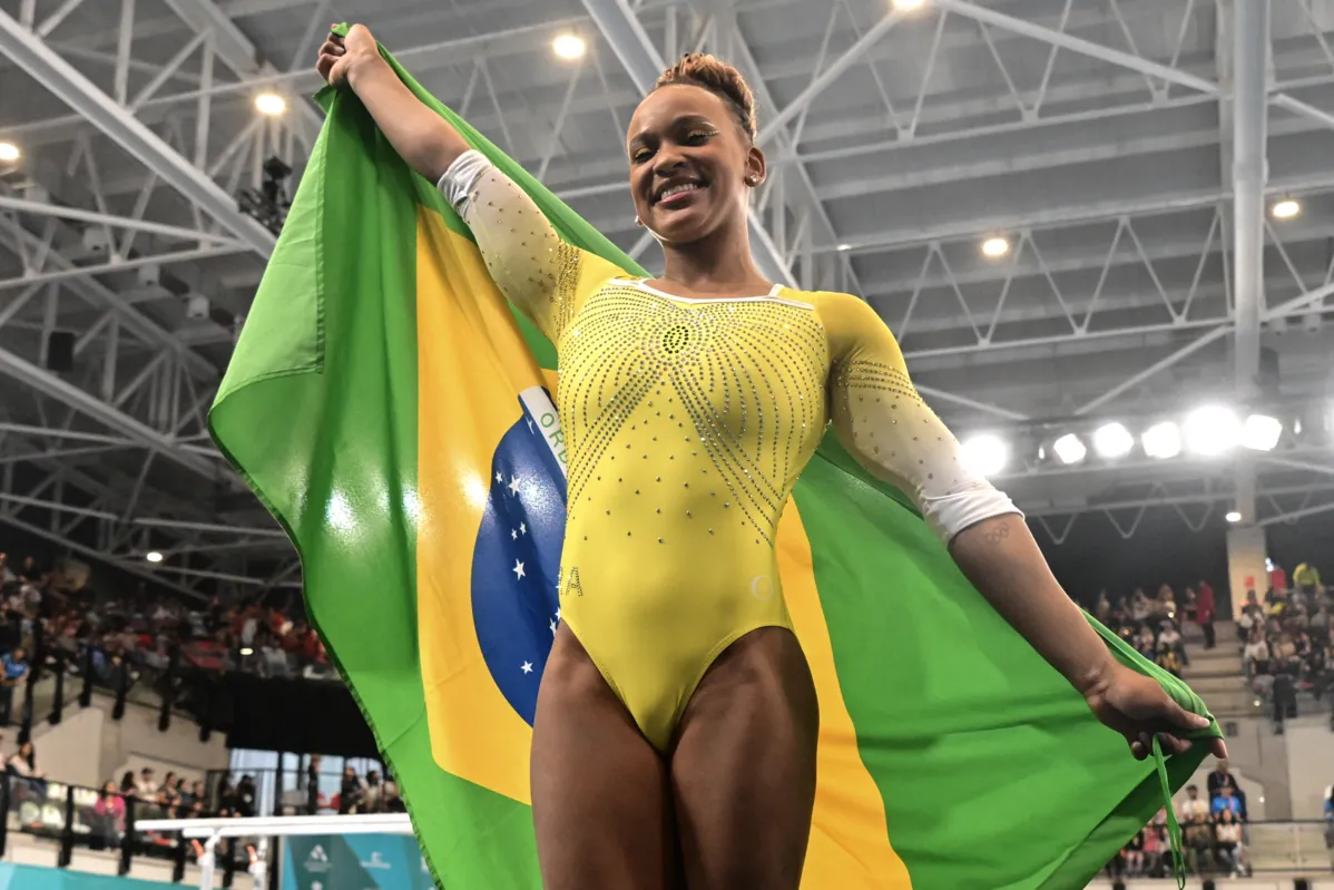 Rebeca Andrade dos Jogos Pan-Americanos de Santiago