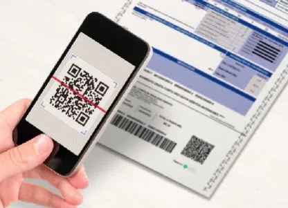 Para realizar pagamento é necessário escanear código da conta impressa
