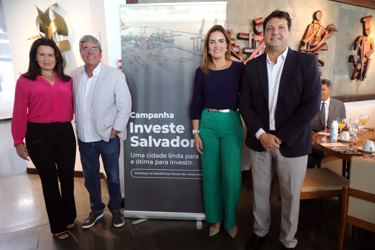 Presidente do Grupo Business Bahia, Carlos Falcão, falou da similaridade do nome da campanha Investe Salvador com o programa de desburocratização da Prefeitura