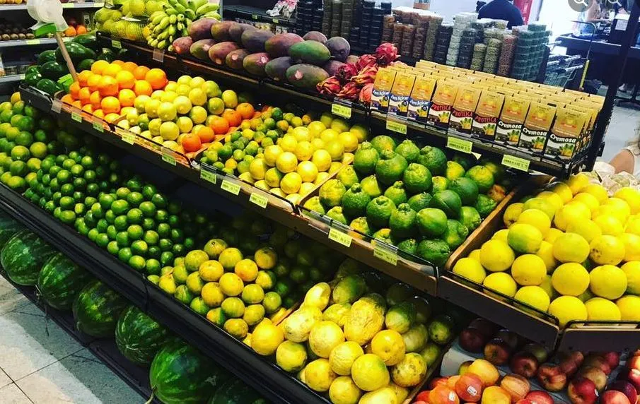 Alimentos do agro vendidos nos supermercados
