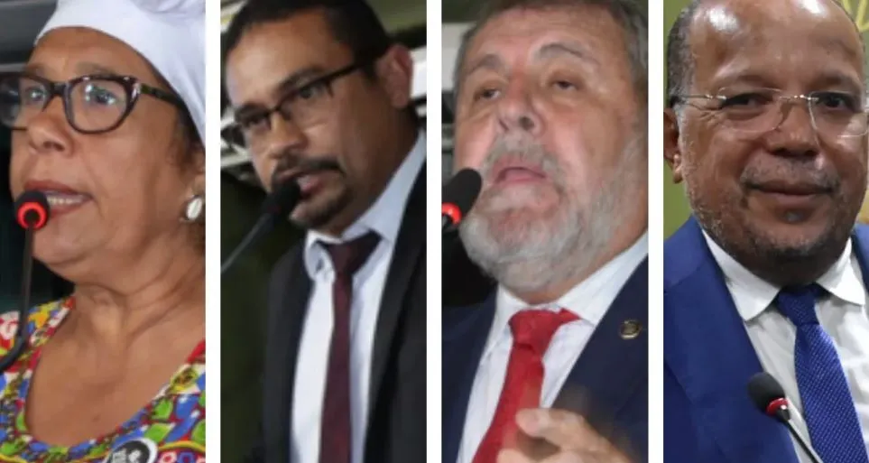 Bancada de vereadores do PT é composta por Marta Rodrigues, Tiago Ferreira, Arnando Lessa e Luiz Carlos Suíca