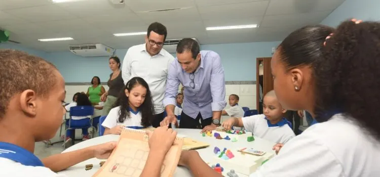 Prefeito Bruno Reis e Secretário da Educação, Thiago Dantas