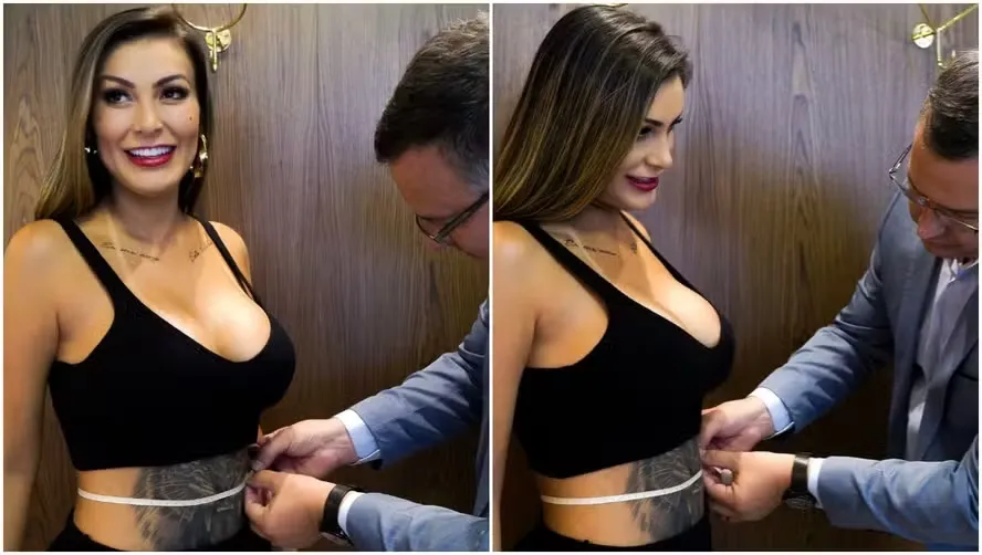 Imagem ilustrativa da imagem Após costelas, Andressa Urach fará nova cirurgia: "Máximo que couber"