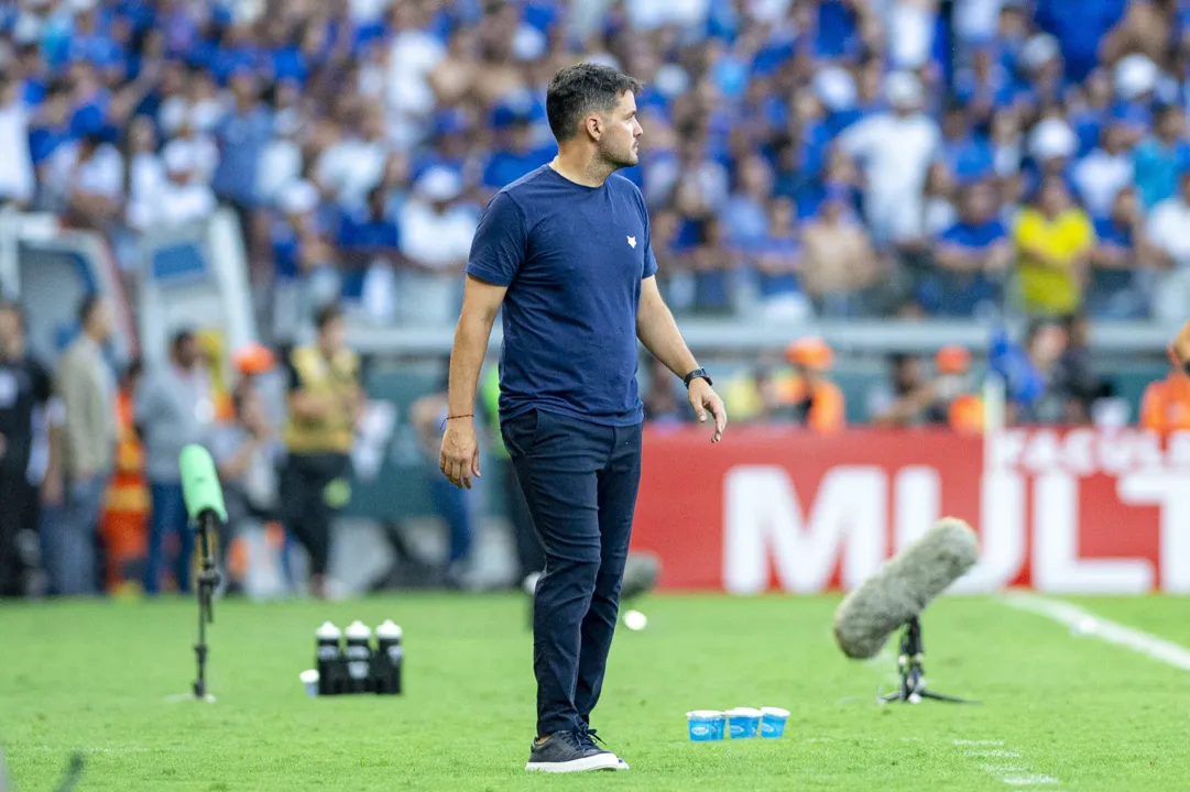 Nicolás Larcamón em final do Campeonato Mineiro