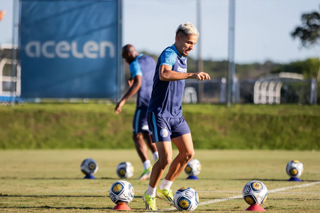 Biel em treino do Bahia no CT Evaristo de Macedo