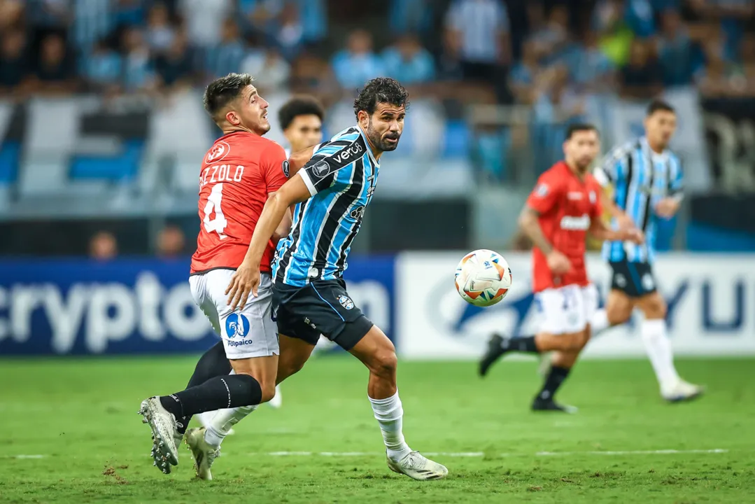 Grêmio em partida da Libertadores