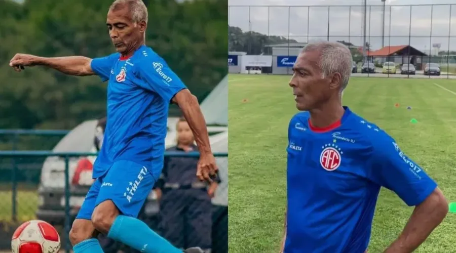 Romário treinou no América-RJ na quinta-feira