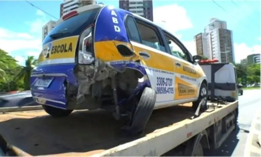 Acidente provocou lentidão no trânsito de Salvador