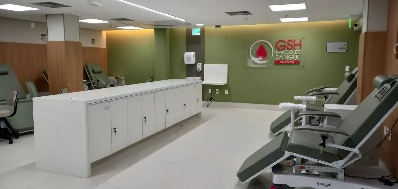 O GSH Banco de Sangue de Salvador atende diariamente, das 7h às 18h