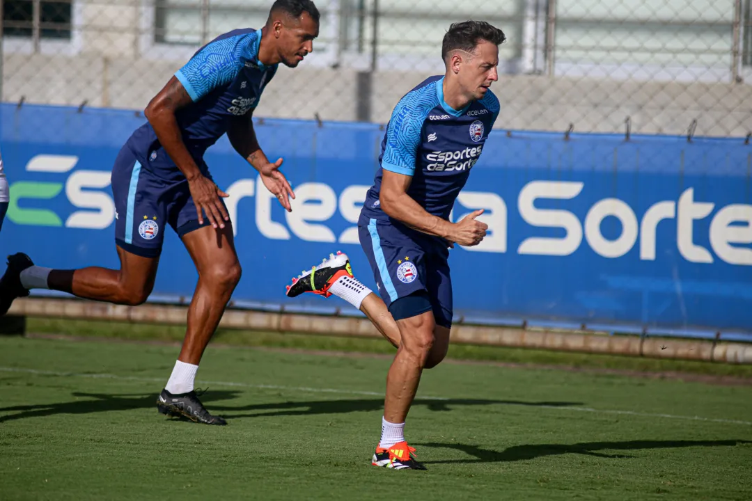 Arias em treino do Bahia, no CT Evaristo de Macedo