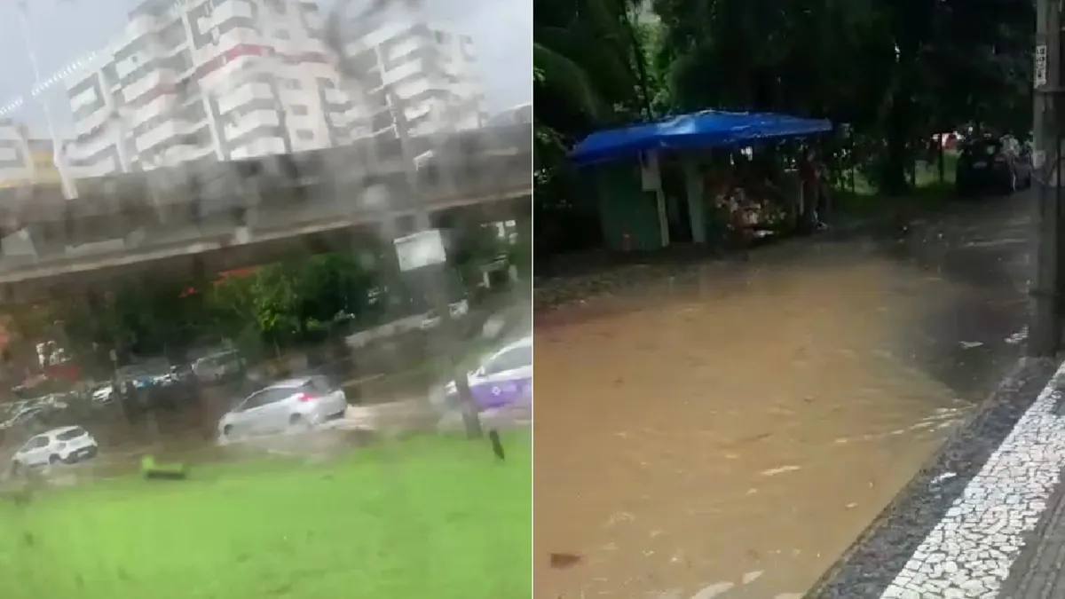 Por causa do temporal, a população sofreu alguns transtornos