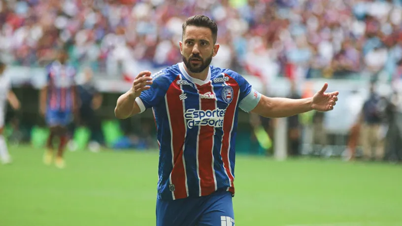 Éverton Ribeiro foi o autor do gol do empate do Bahia neste domingo, 7.