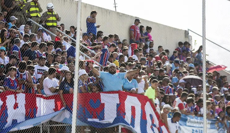 Torcida do Bahia no último domingo, 25, no confronto contra Juazeirense.