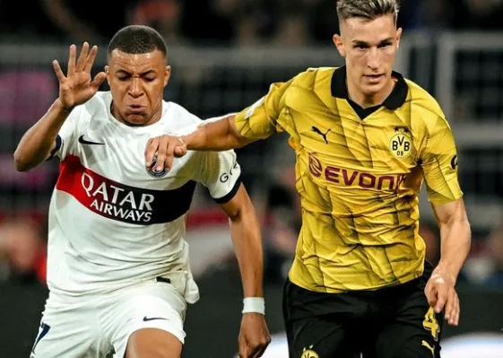 Borussia Dortmund vence o PSG por 1 a 0 nesta quarta-feira, 1.