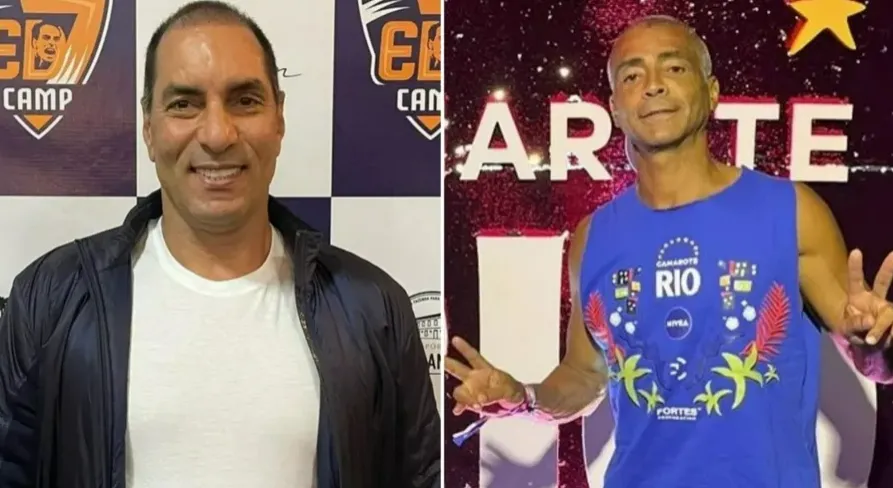 Edmundo e Romário protagonizaram polêmicas quando eram jogadores.