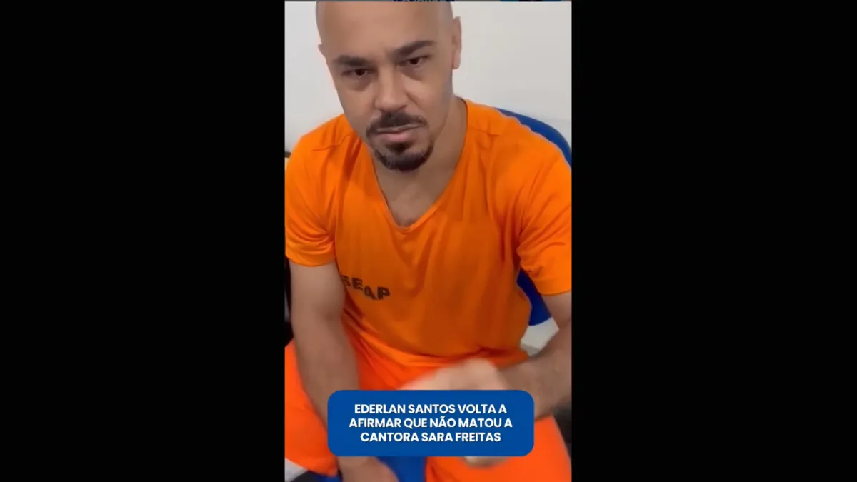 Em vídeo, Ederlan alega inocência