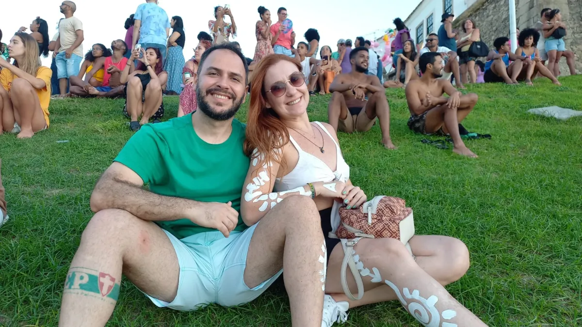 Essa é a primeira vez do casal Medellin Baliani e Andrey José Rovaran em Salvador