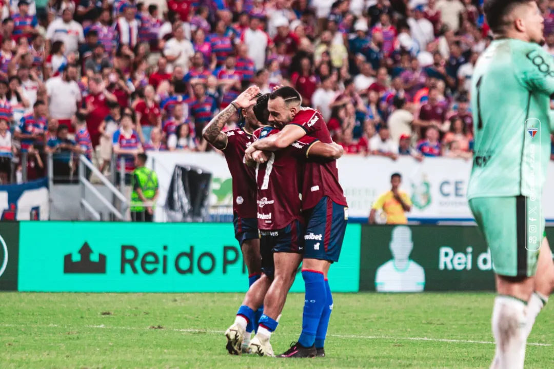 A goleada do Fortaleza foi construída já no primeiro tempo