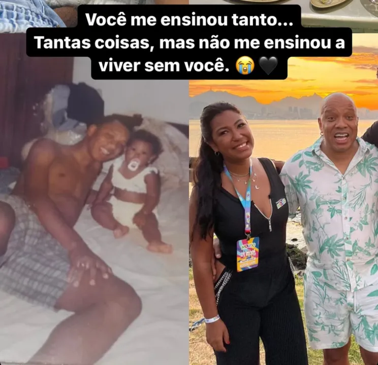 Filha de Anderson Leonardo faz homenagem ao pai nas redes sociais