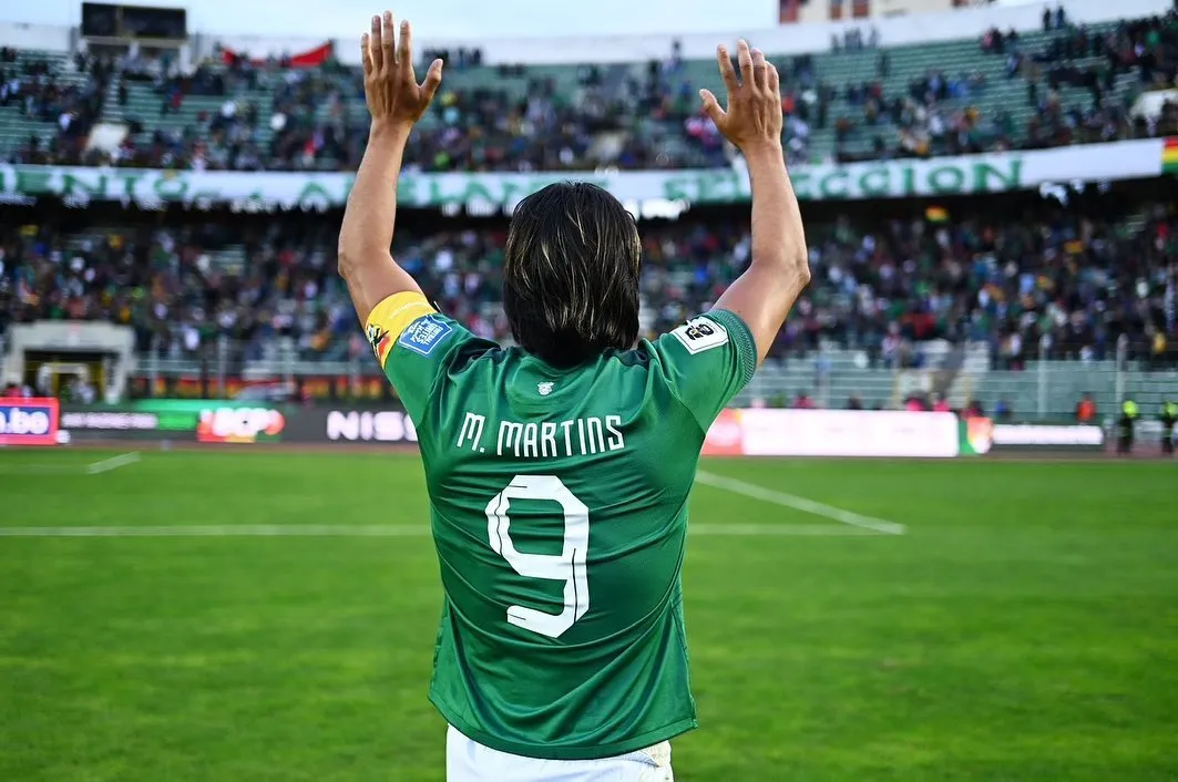 Marcelo Moreno em jogo de despedida da seleção boliviana