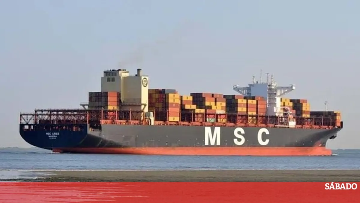MSC Aries, de bandeira portuguesa, estaria a serviço de Israel, segundo a Guarda iraniana