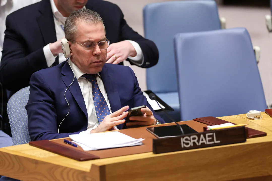O embaixador de Israel na ONU, Gilad Erdan fez o pedido após ataque do Irã