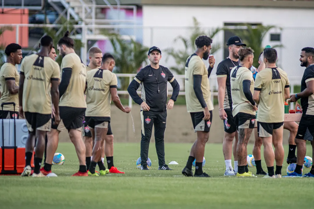 Treino do Vitória nesta quarta-feira, 24