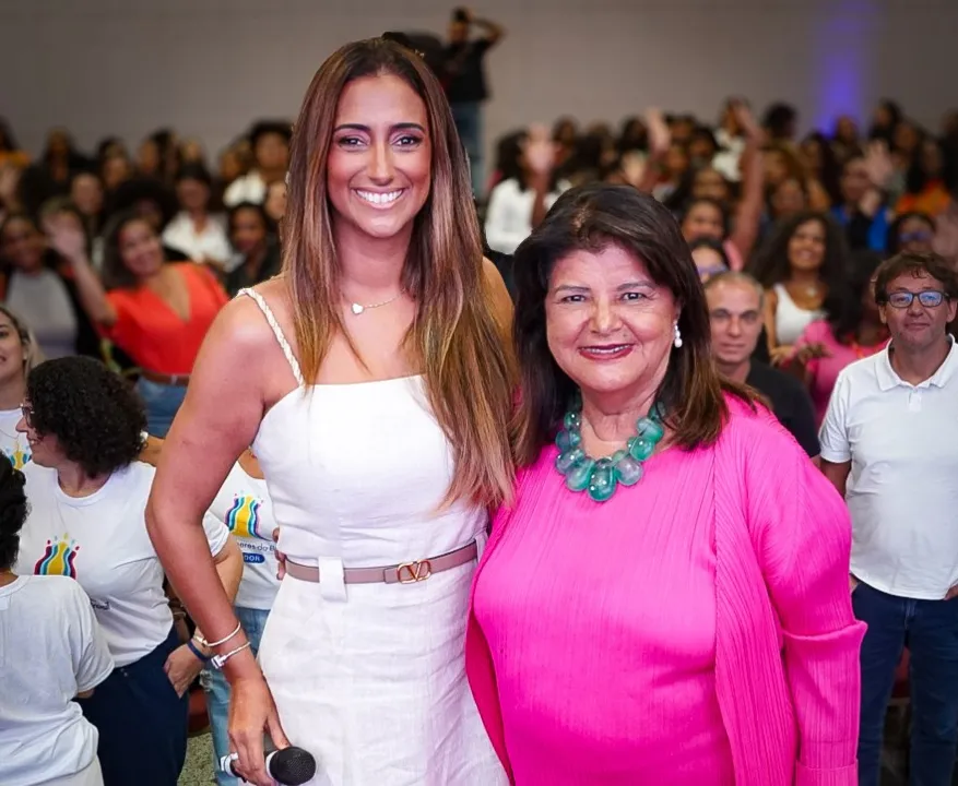 Flávia Lima, head de ESG do Banco Master, e Luiza Helena Trajano, 
 presidente do Conselho do Magazine Luiz