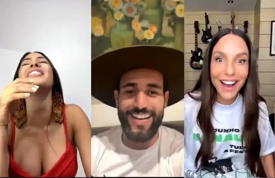 Ao entrar na live, Ivete convidou Matteus para assistir ao espetáculo em Manaus