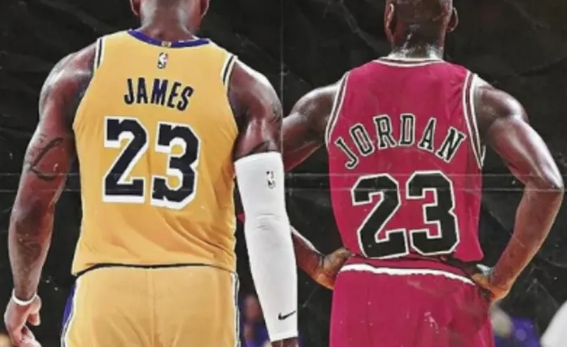 A diferença entre os dois era bem maior em 2023, quando Jordan ficou com 58,3% das escolhas e LeBron com 33%.