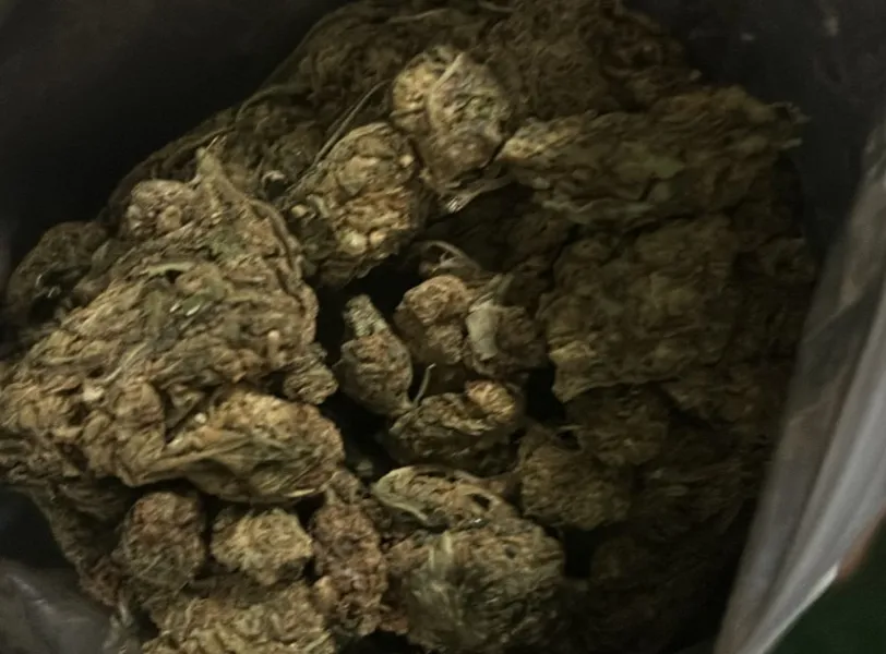 Foi encontrado em posse da mulher 1,3 kg de maconha