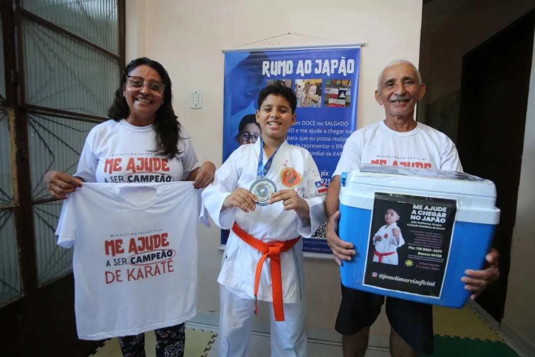 Apesar da pouca idade, João Guilherme já pensa como gente grande e se prepara para o desafio do outro lado do mundo