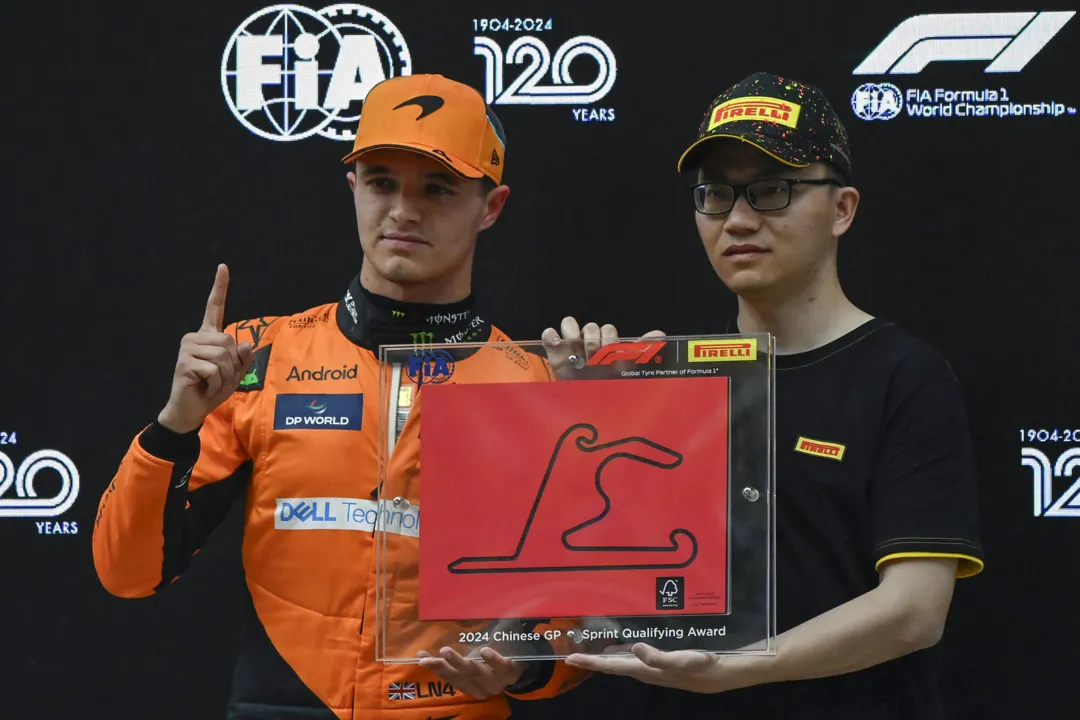 Lando Norris conquistou Pole Position na China