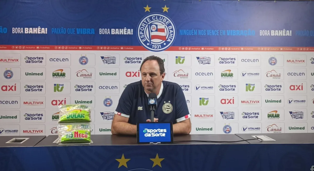 Rogério Ceni em coletiva após o final do jogo.