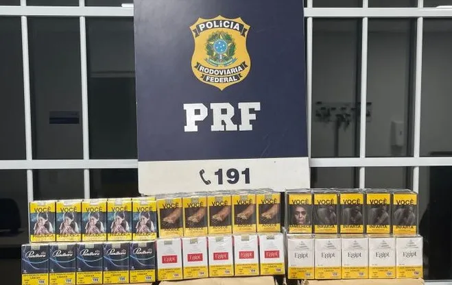 Imagem ilustrativa da imagem PRF apreende mais de 2 mil maços de cigarros transportados ilegalmente