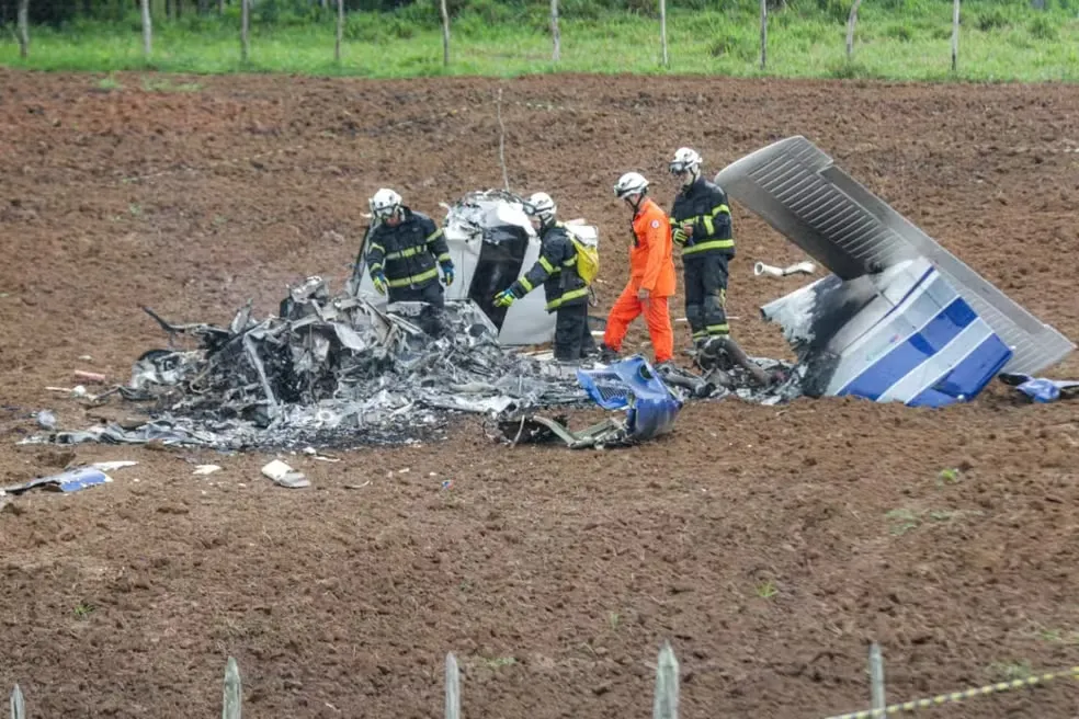 Acidente em que morreu o piloto na cidade de São Sebastião do Passé