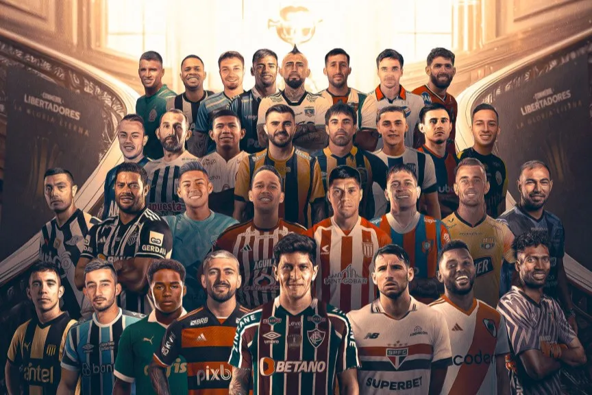 Representantes dos 32 times da Libertadores da América