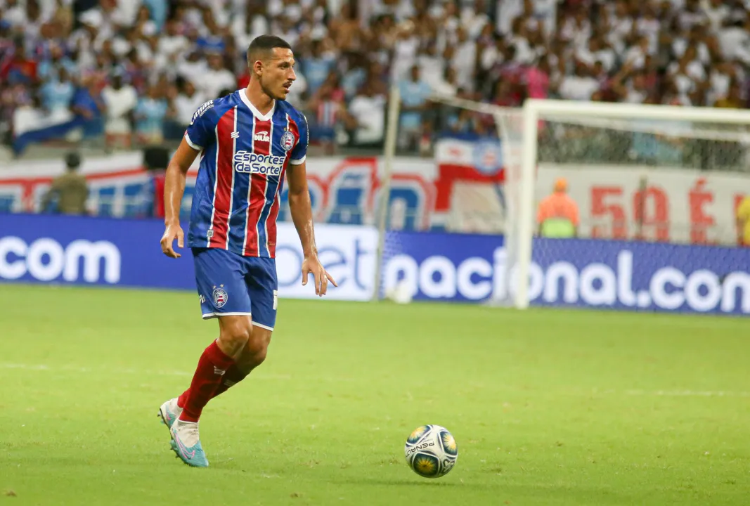 Gabriel Xavier em ação contra o Náutico, nesta quarta, 10