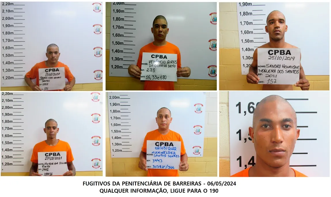 Há uma operação para capturar os fugitivos