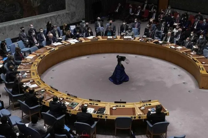 Na sede das Nações Unidas, as câmeras que filmavam uma reunião do Conselho de Segurança sobre a crise humanitária em Gaza