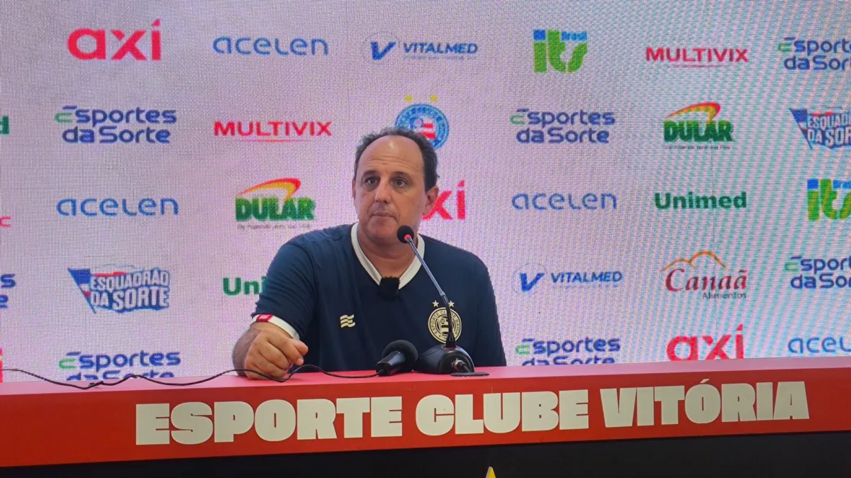 Rogério Ceni durante entrevista coletiva após o Ba-Vi no Barradão.