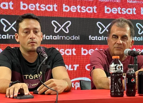 Fábio Mota e Ítalo Rodrigues durante coletiva nesta quinta-feira, 7.