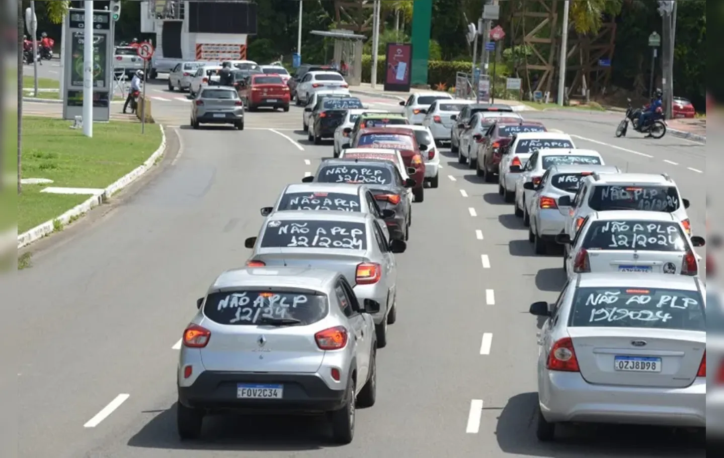 Protesto dos motoristas foi realziado no dia 26 de março