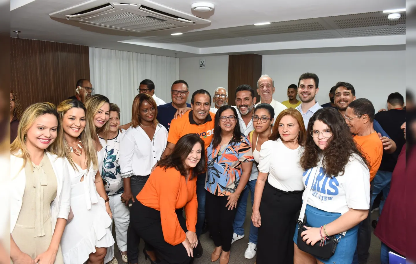 Evento do partido Novo contou com a presença do prefeito Bruno Reis e a vice Ana Paula Matos