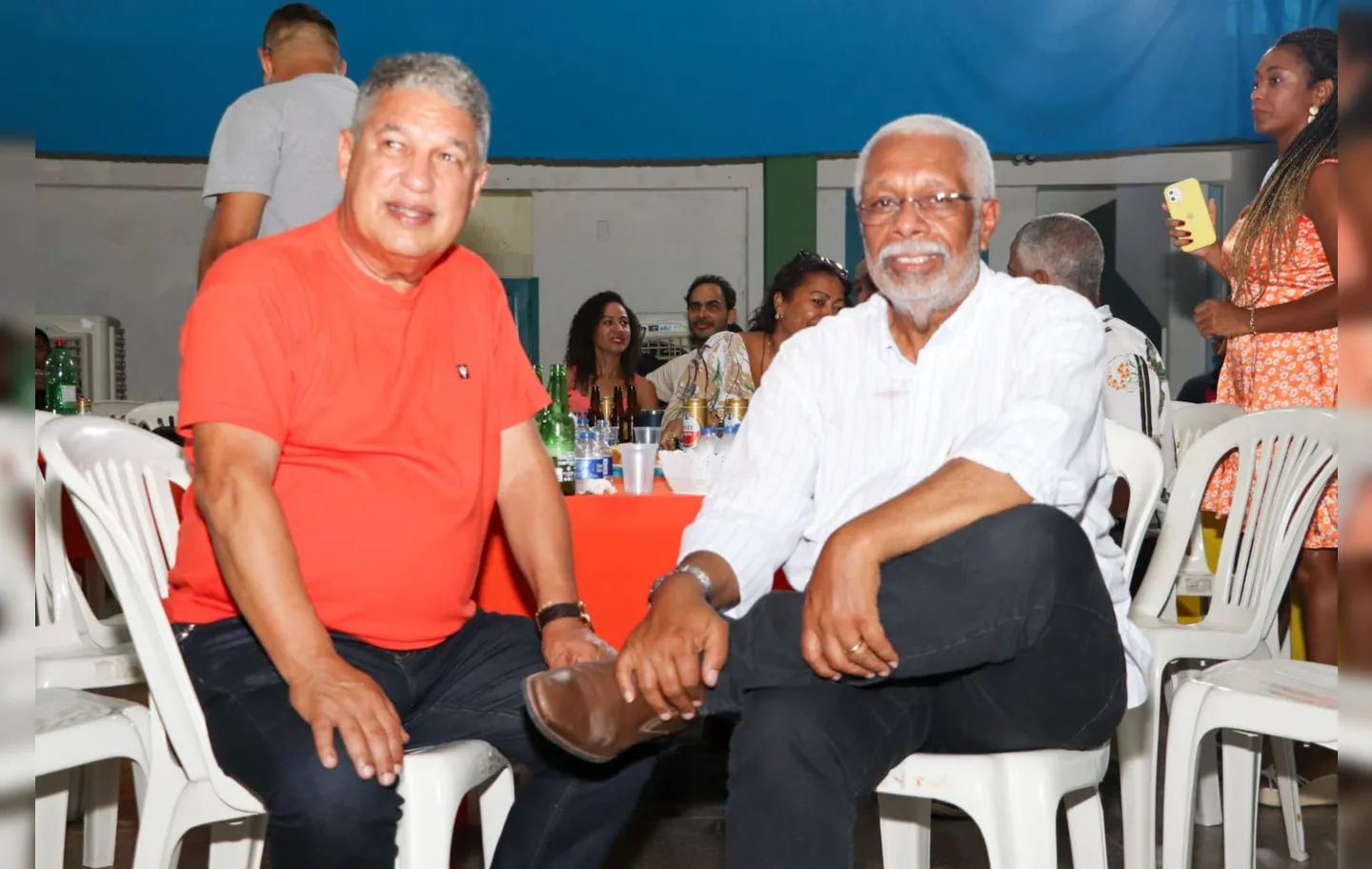 O deputado estadual Rosemberg Pinto e o prefeito Antônio Calmon