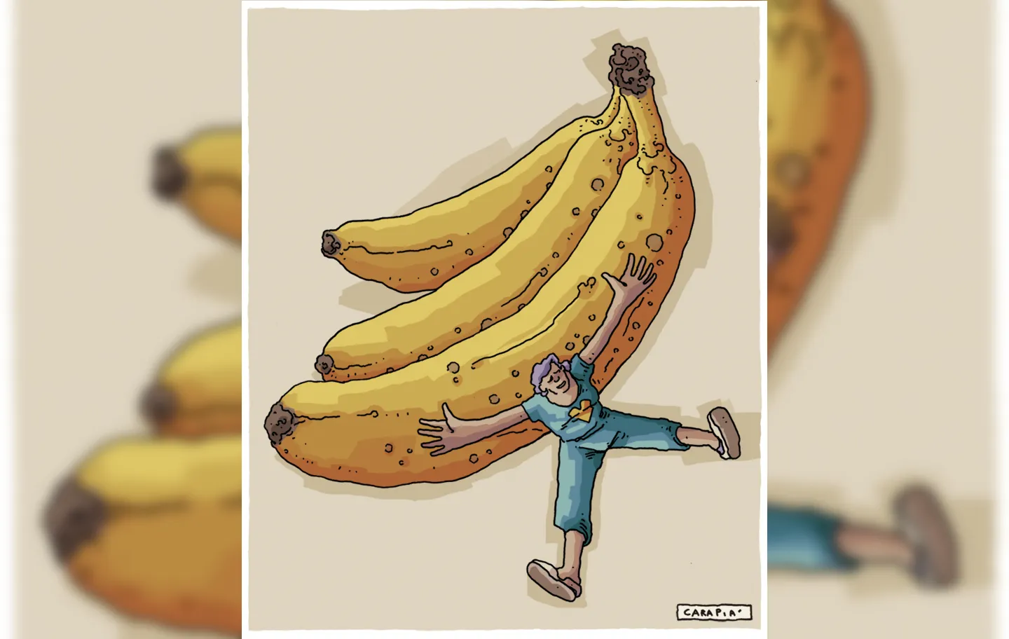 Uma banana nos mostra diversas formas de existir