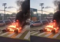 Protesto deixa trânsito congestionado na Avenida Paralela