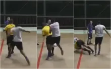 Imagem ilustrativa da imagem Árbitro é agredido e desmaia durante jogo em Goiânia